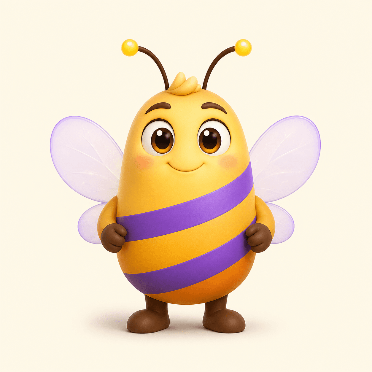 Бузз — friendly AI tutor mascot